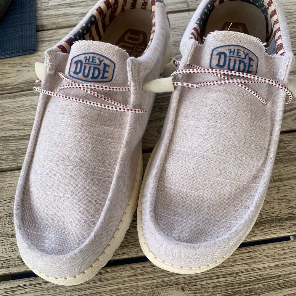 Hey Dude Men's Casual Cream Shoes